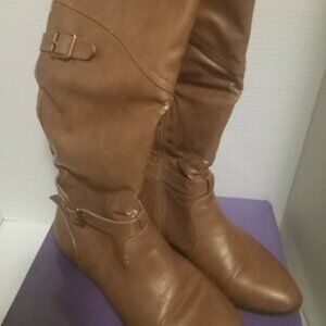 MADDEN GIRL BY STEVE MADDEN EAGLEE COGNAC PAR-SIZE 7 WOMEN'S-USED